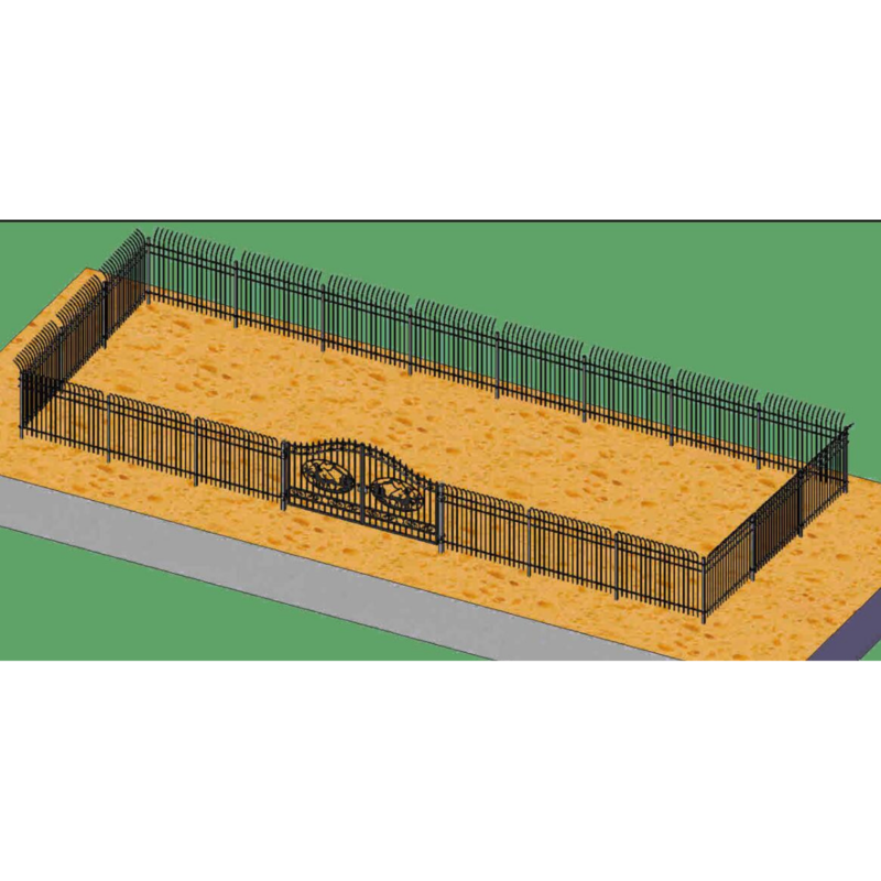 Iron Fence kit ( 150 FT ) with driveway gate