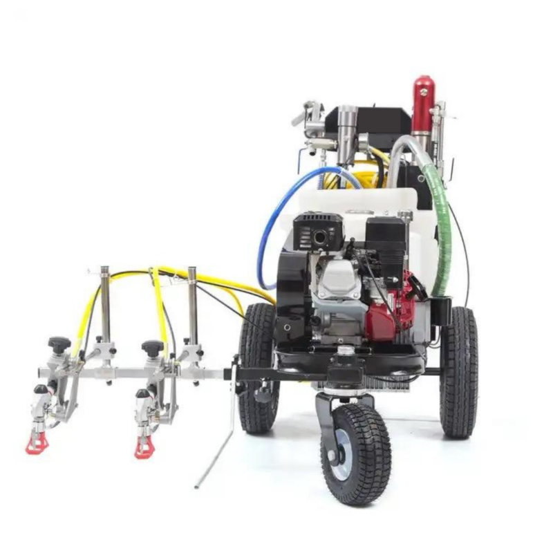 Road Line marking machine hydraulic pump with two guns and Laser function  CAEL-3080 - Image 5