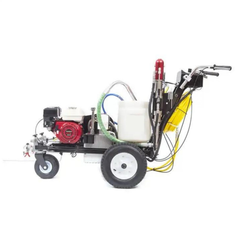 Road Line marking machine hydraulic pump with two guns and Laser function  CAEL-3080 - Image 4