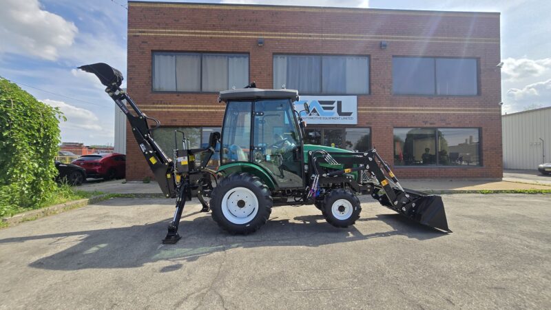 Tractor with Cab, Loader and Backhoe - Image 19